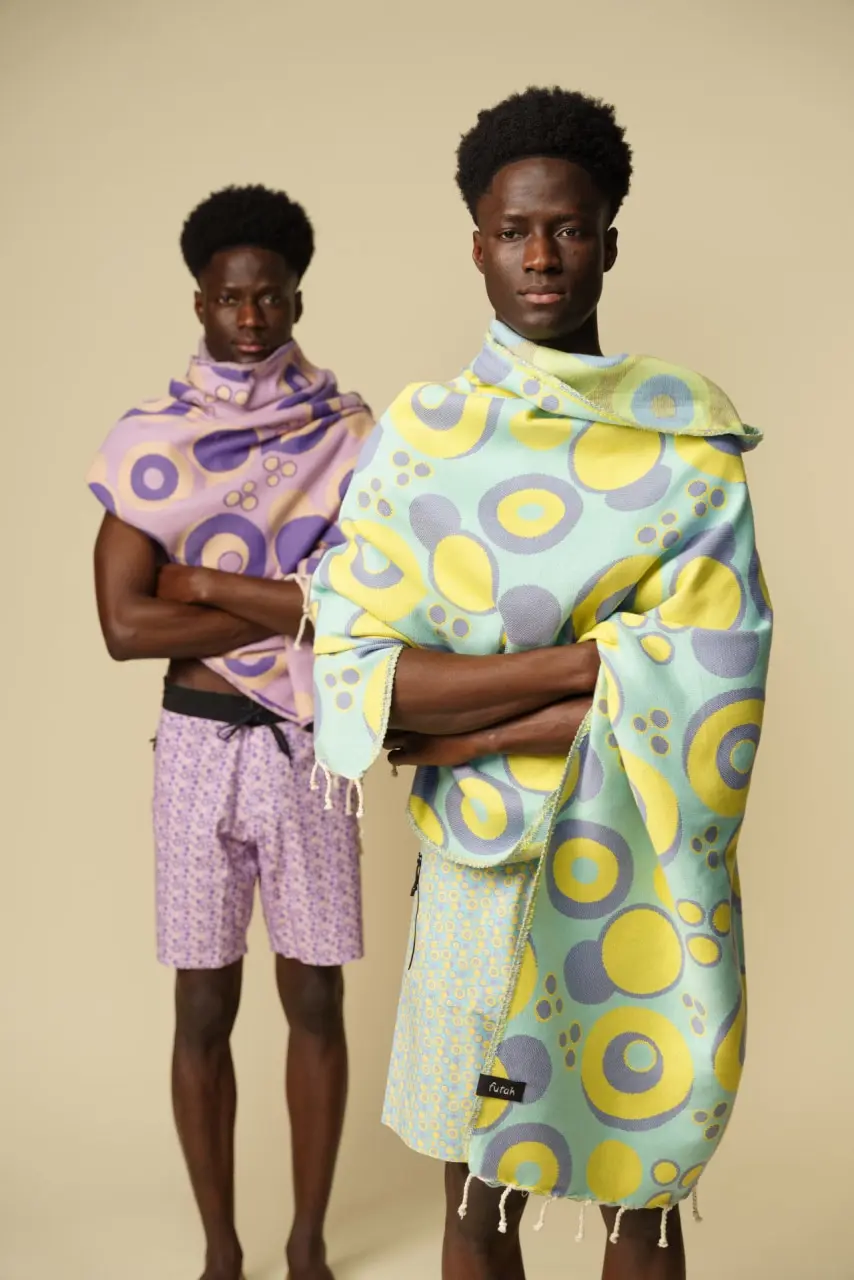 Futah - Vortex Violet & Purple Beach Towel (4)