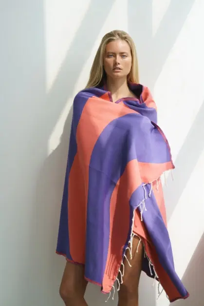 Aether Roxo Toalha de Praia (2)