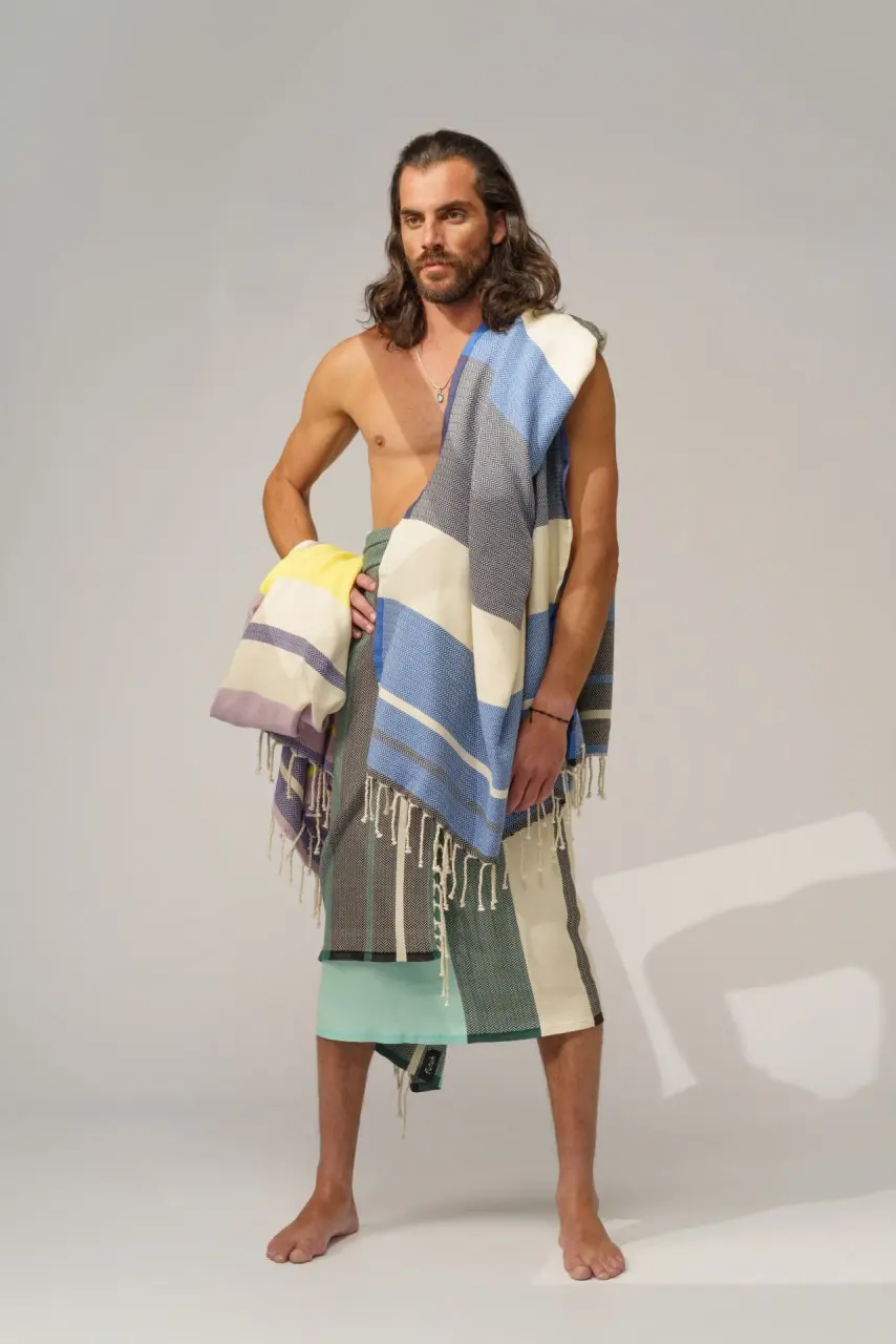 Futah - Papua Azul Toalha de Praia (6)