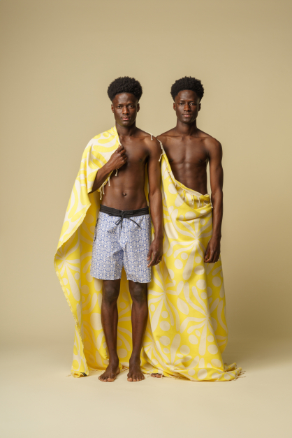 Futah Flora Yellow XL Towel