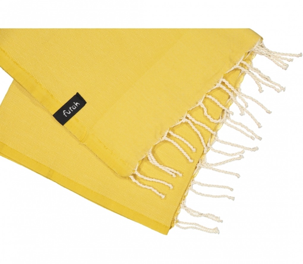 futah beach towels kids towel Ericeira Kids Towel Mustard Detail