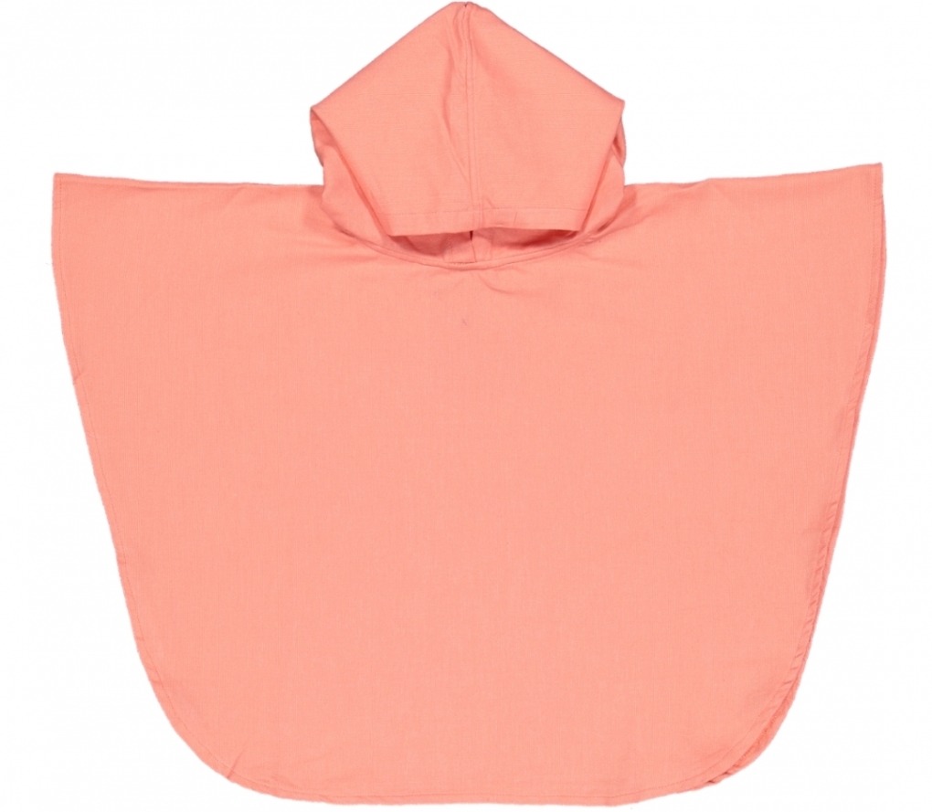 futah beach towels poncho baby Ericeira Baby Poncho Coral Front