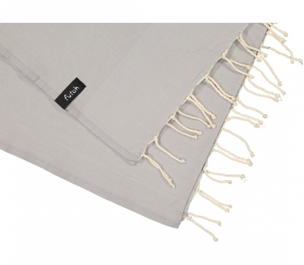 futah beach towels single Ericeira Single Towel Opal Grey Detail