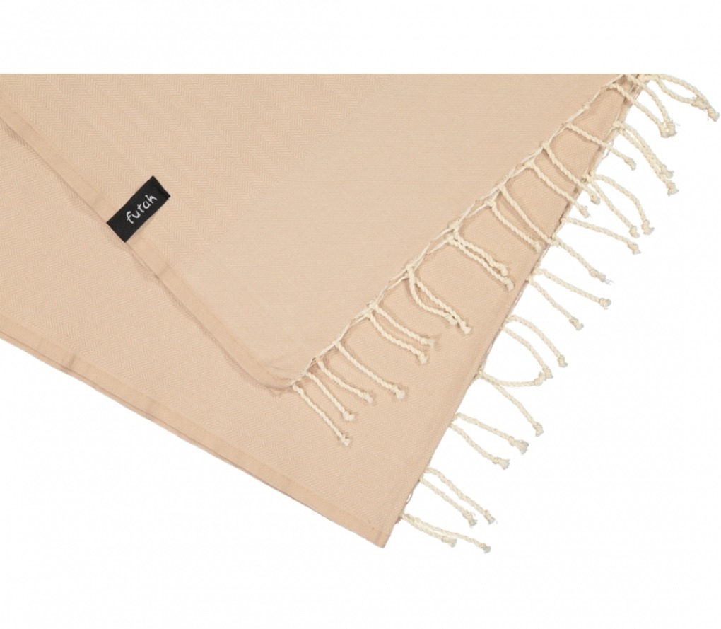 futah beach towels single Ericeira Single Towel Mocha Detail