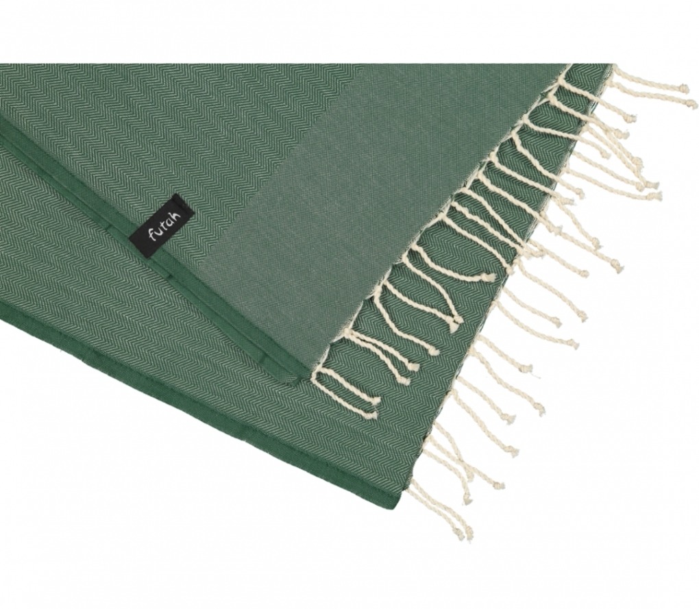 futah beach towels single Ericeira Single Towel Verdant Green Detail