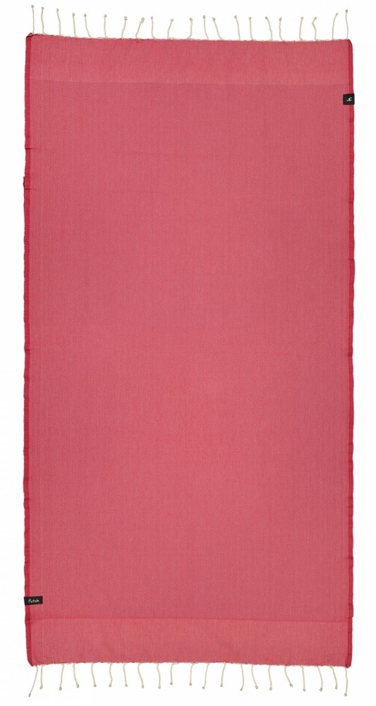 futah beach towels single Ericeira Single Towel Tango Red Front