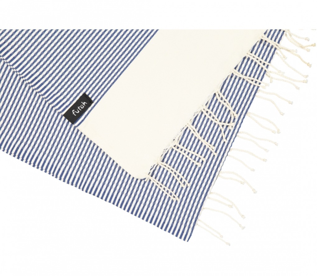 futah beach towels single Nazaré Single Towel Indigo Blue Detail_5600373061810_3