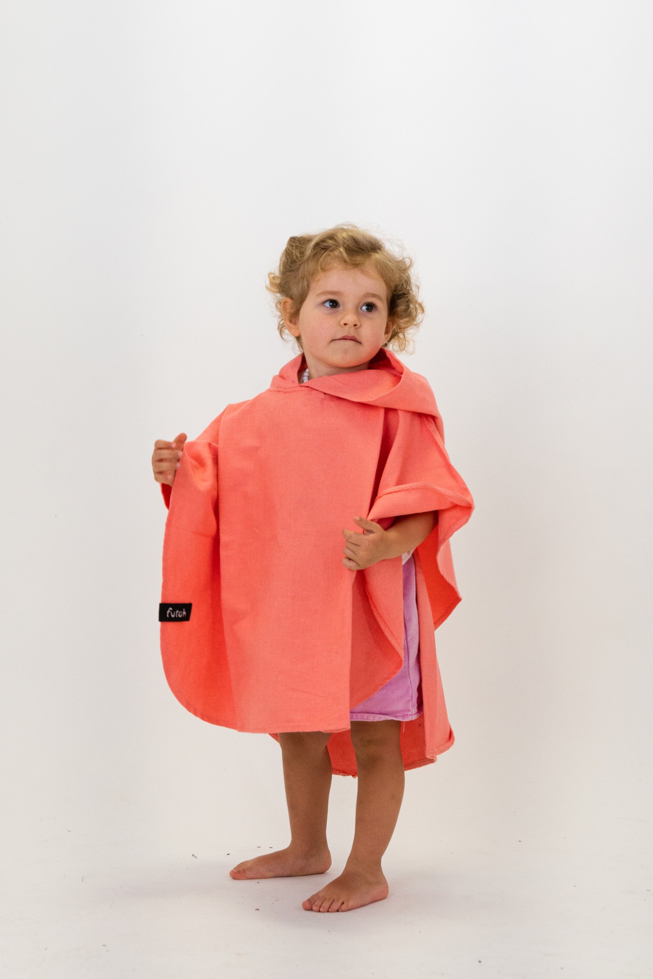 Futah - Ericeira Coral Baby Poncho (2)
