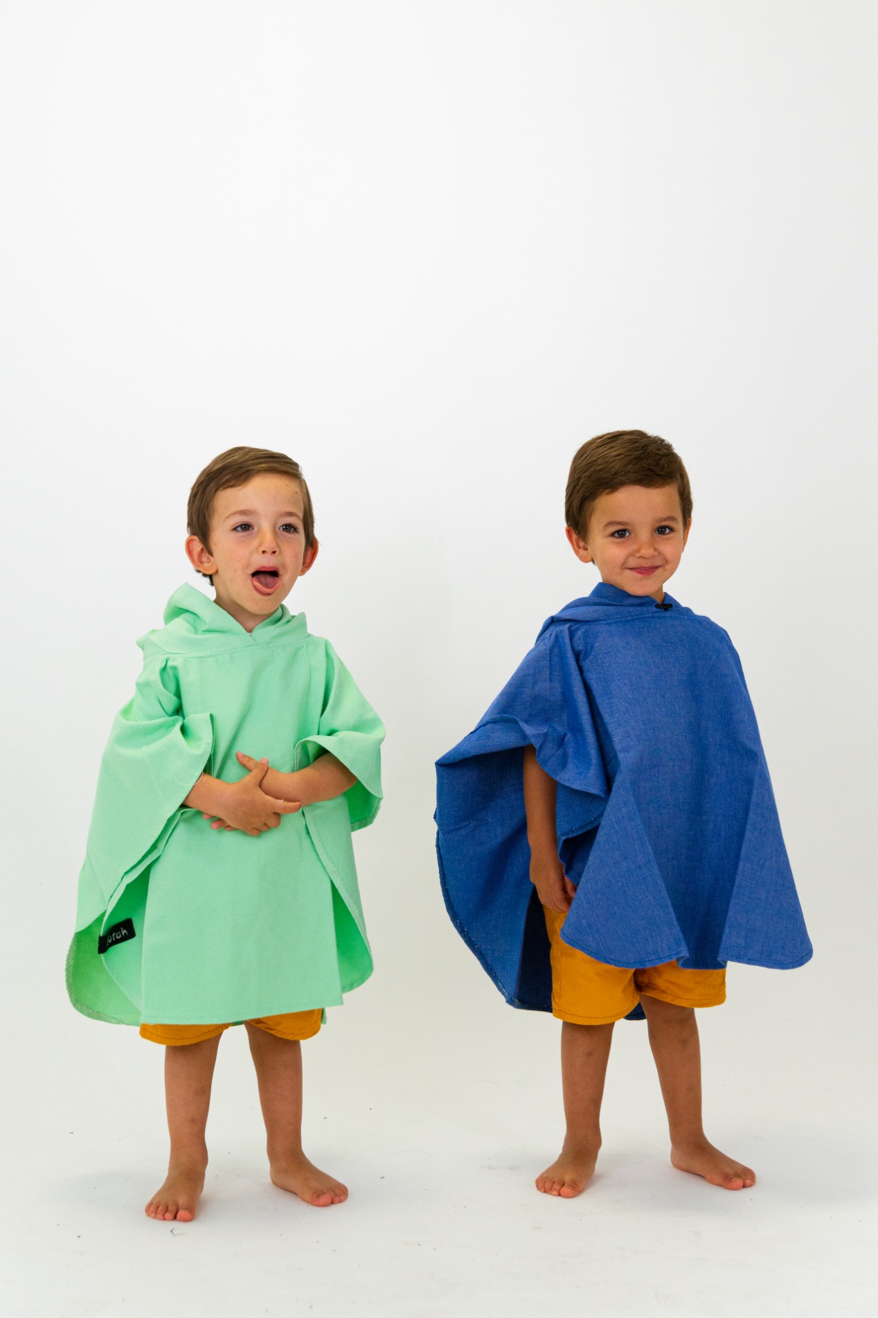 Futah - Ericeira Light Green Baby Poncho (2)