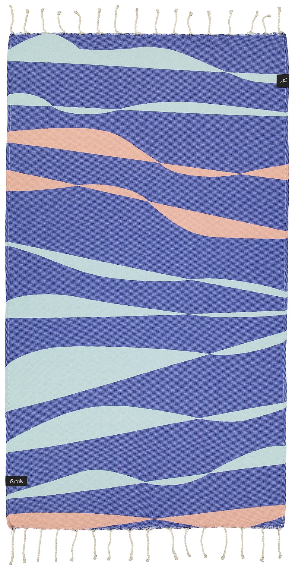 Futah - Sea Storm Blue Kids Towel (1)