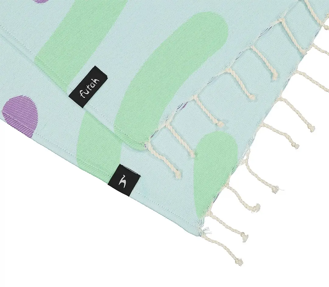 Futah - Algae Azul Claro Toalha Criança  (3)