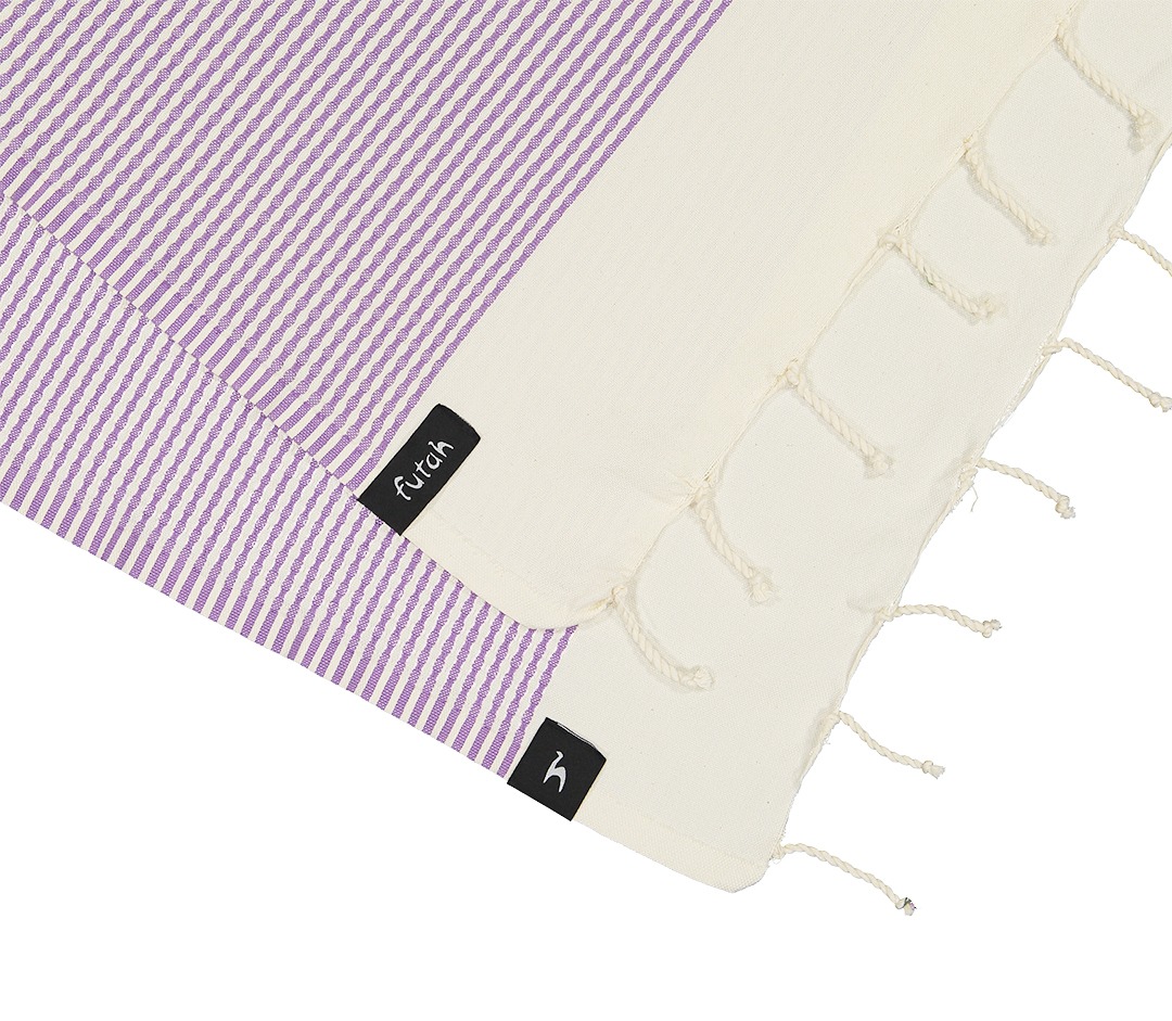 Futah - Nazaré Violet Single Towel  (2)