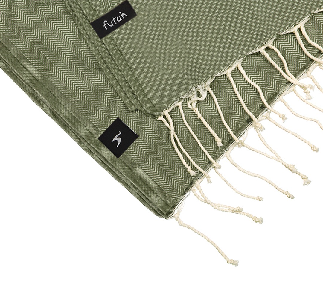 Futah - Ericeira Olive Single Towel  (2)