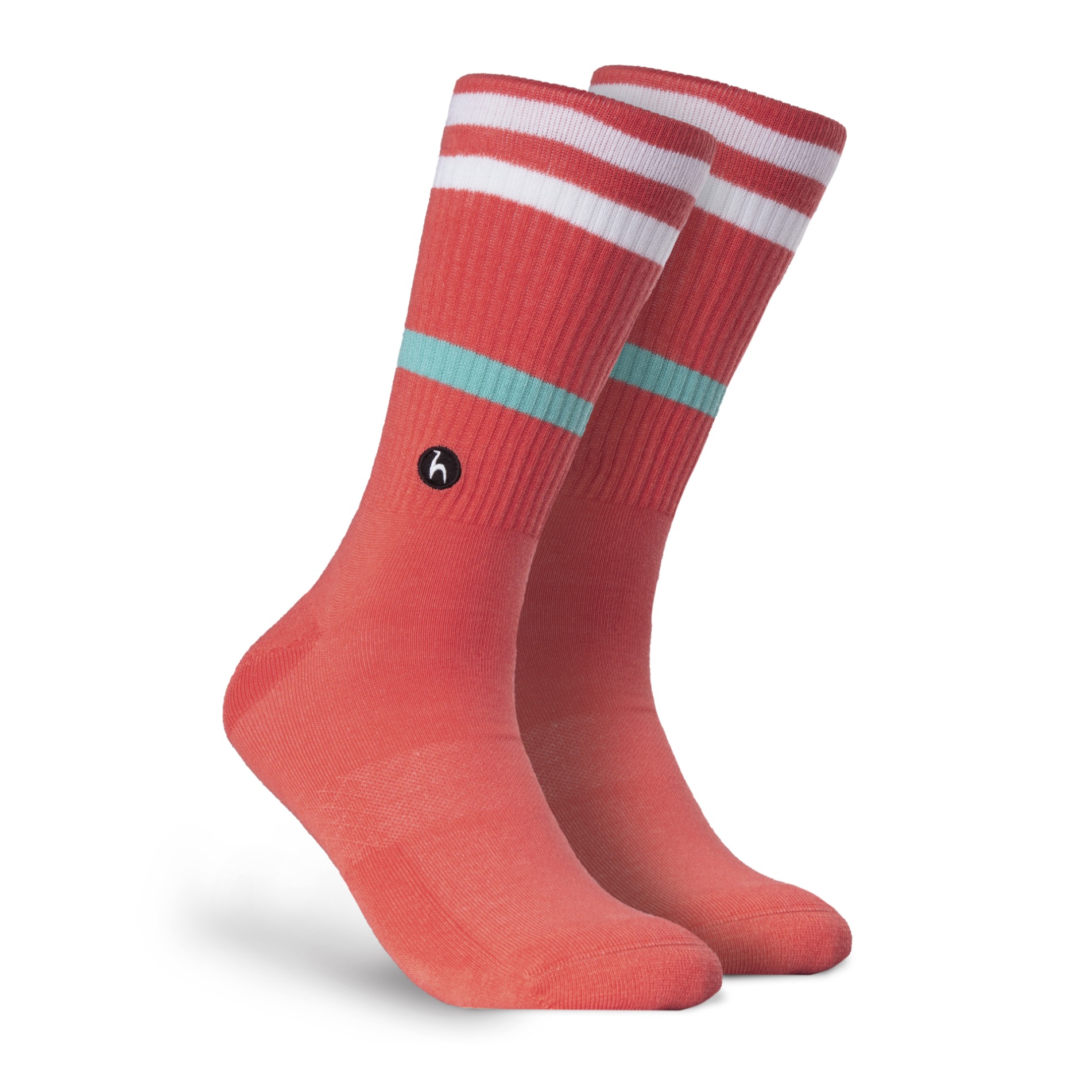 Futah - Stripes Coral Socks (1)