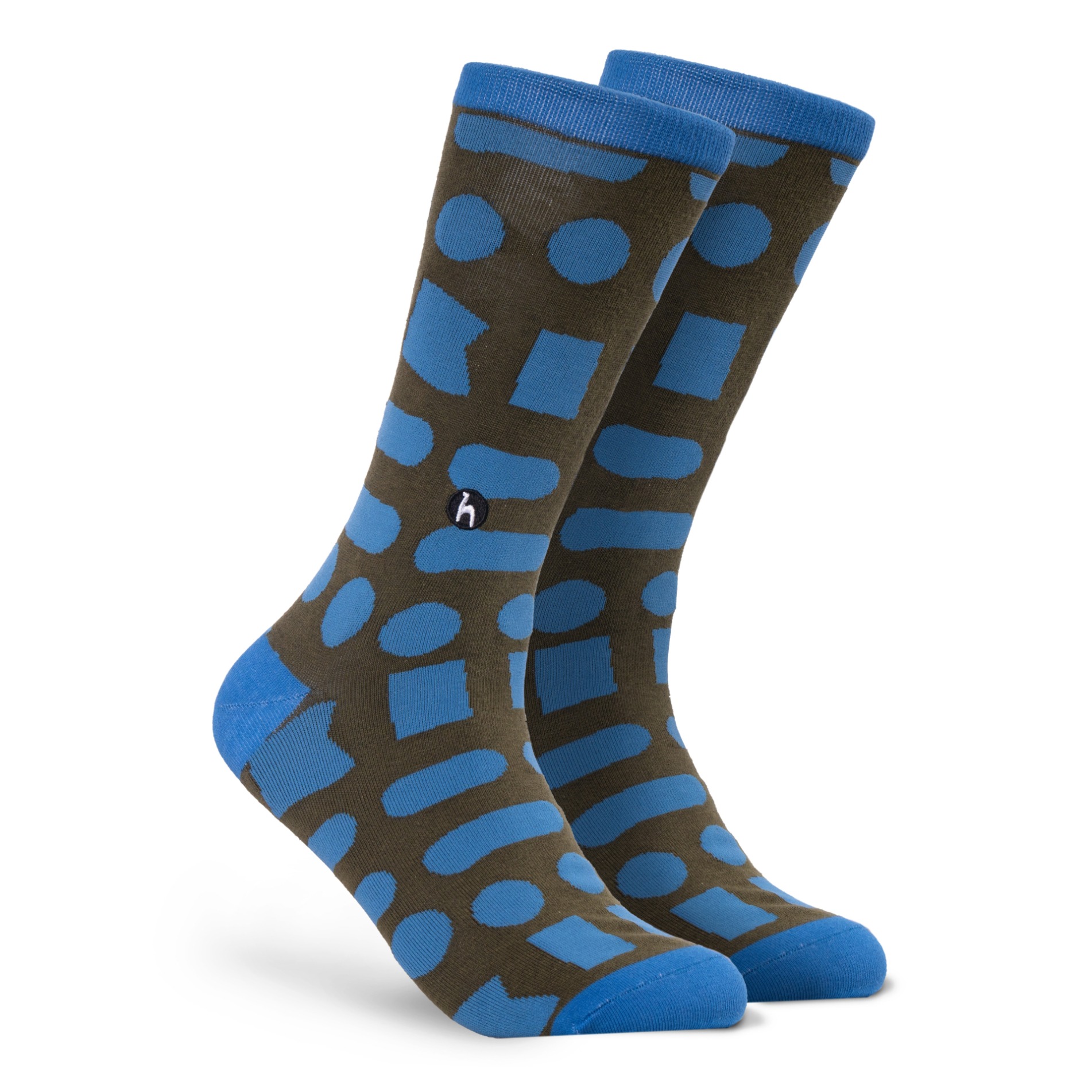 Futah - Meias Big Shells Azul e Verde  (1)