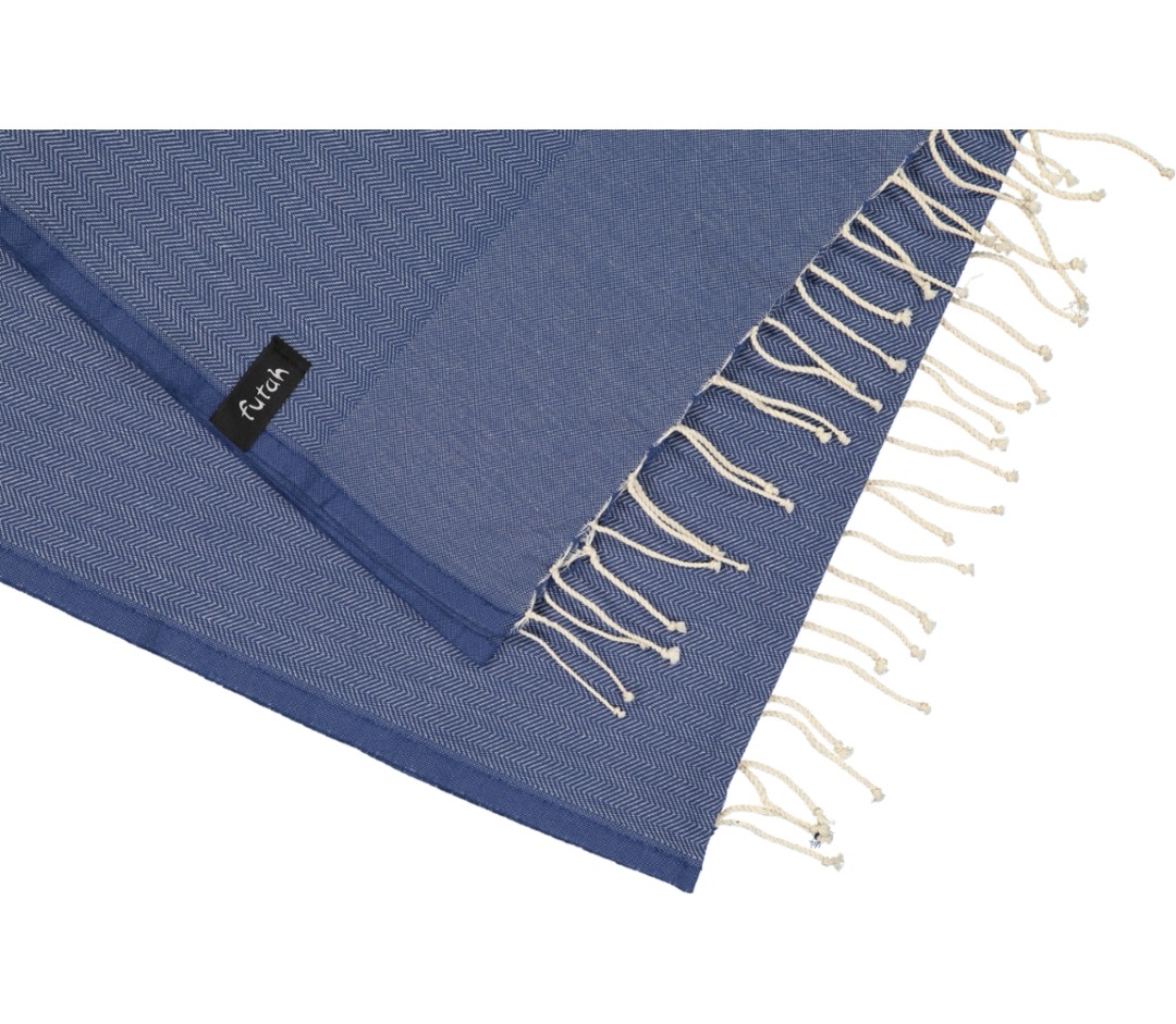 Futah - Ericeira Blue Large Towel  (3)