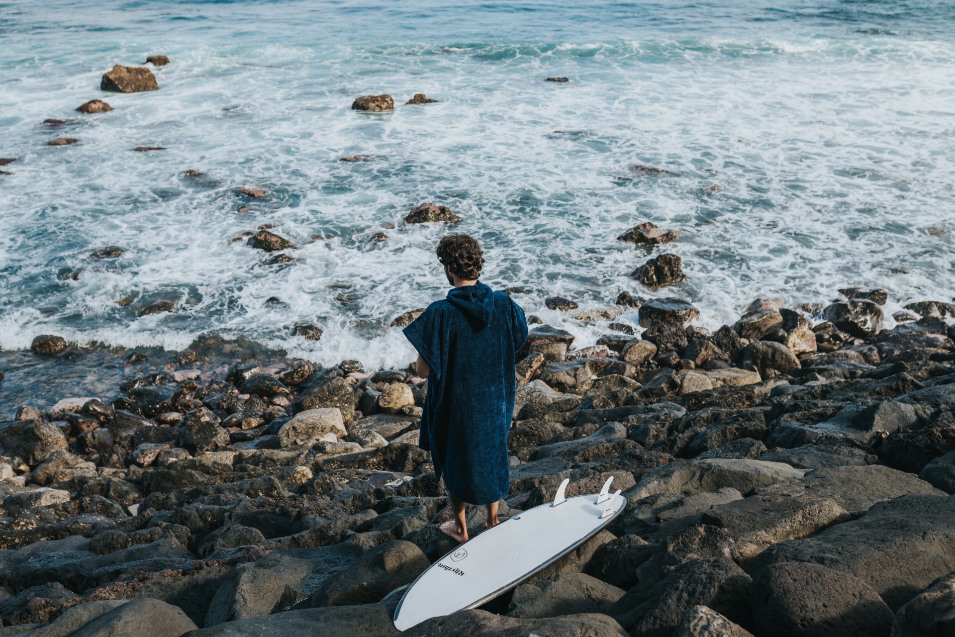 Futah - Ericeira Azul Poncho de Turco - Algodão Orgânico (6)