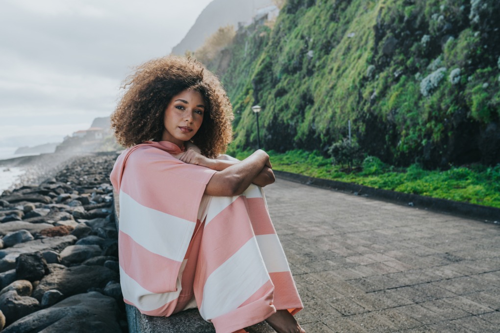 _DSC4222  SURF PONCHO Set Coral