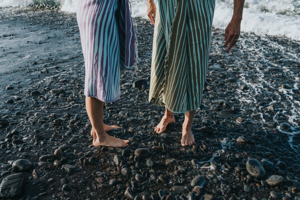 _DSC0821 BEACH TOWEL TIDE Olive&Violet;