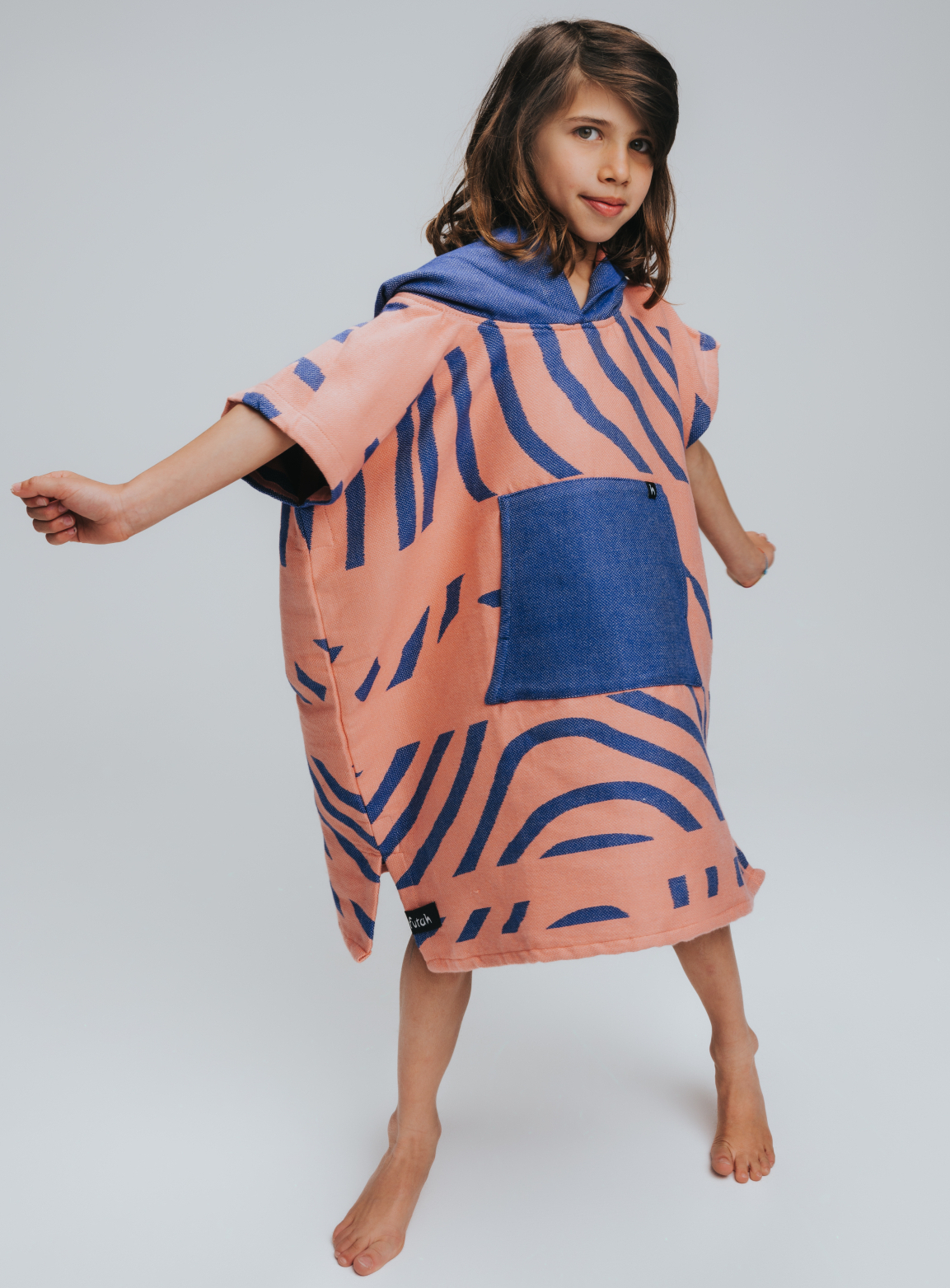 Futah - Dierma Coral Poncho Criança (2)