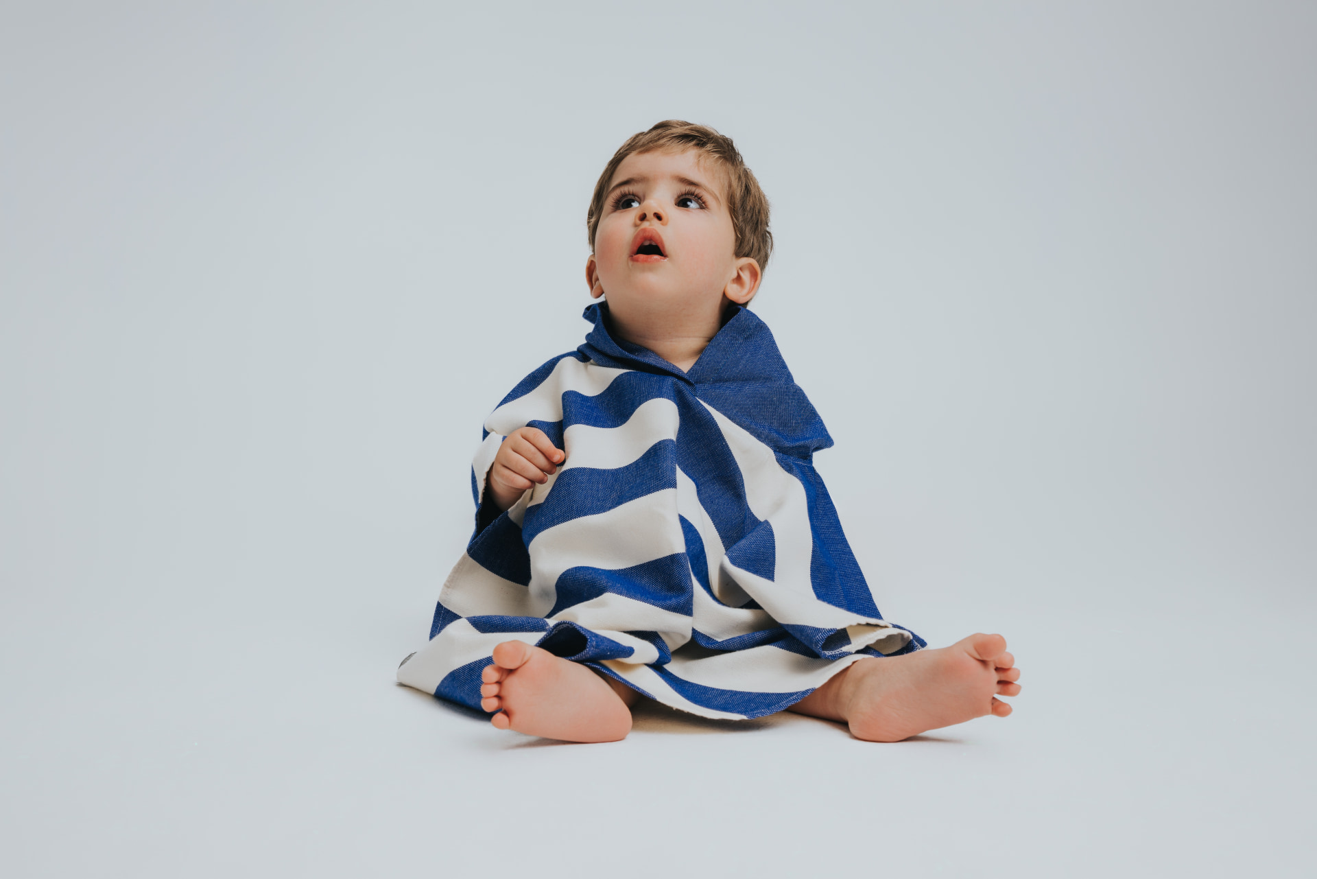 Futah - Bedu Azul Poncho Bebé (2)