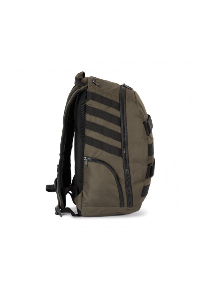 Khaki Backpack side
