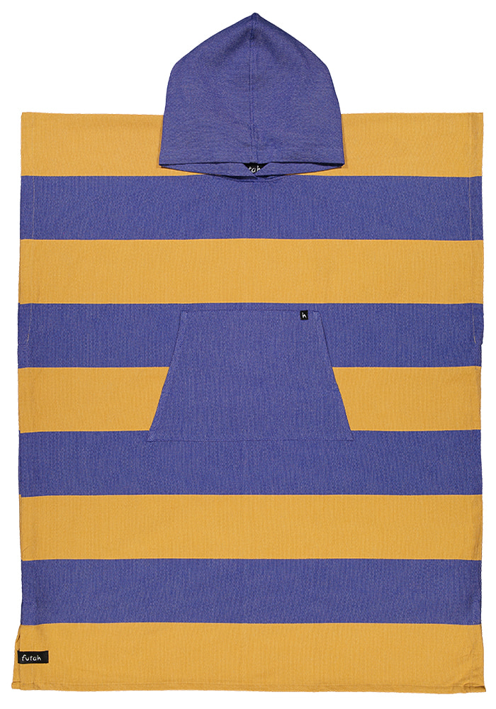 Futah - Bedu Gold & Blue Adult Poncho (1)