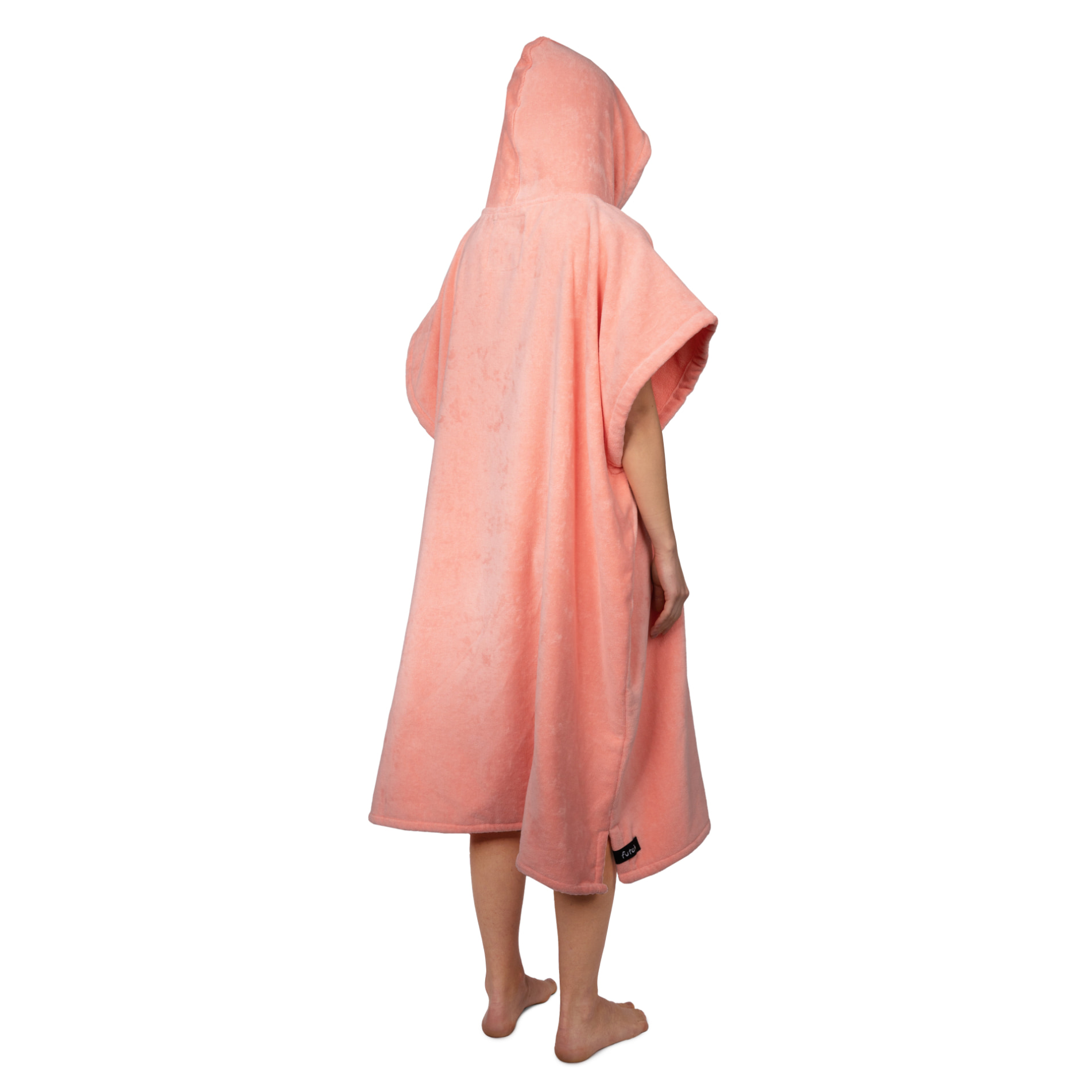 Futah - Ericeira Coral Terry Poncho - Organic Cotton (4)