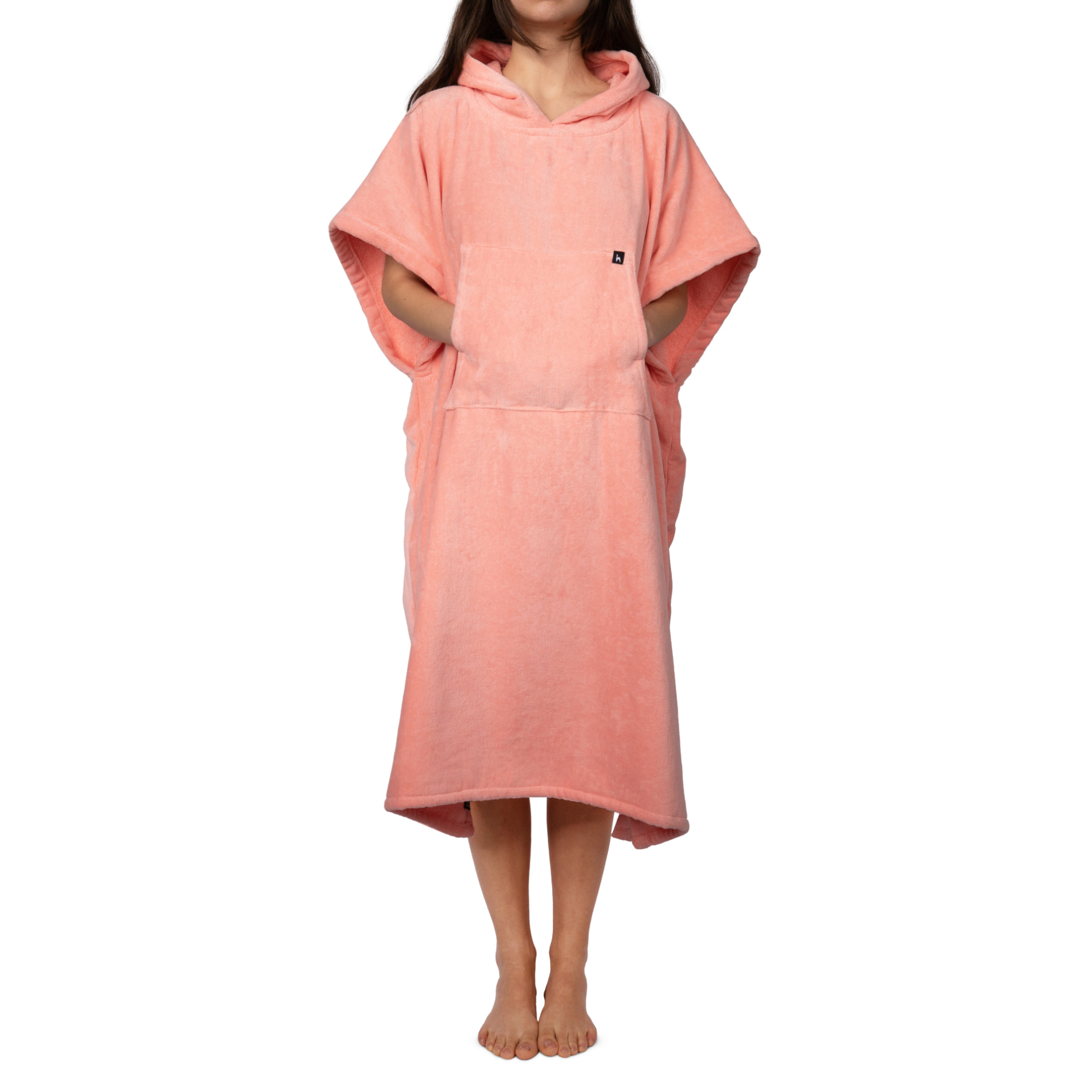 Futah - Ericeira Coral Terry Poncho - Organic Cotton (3)