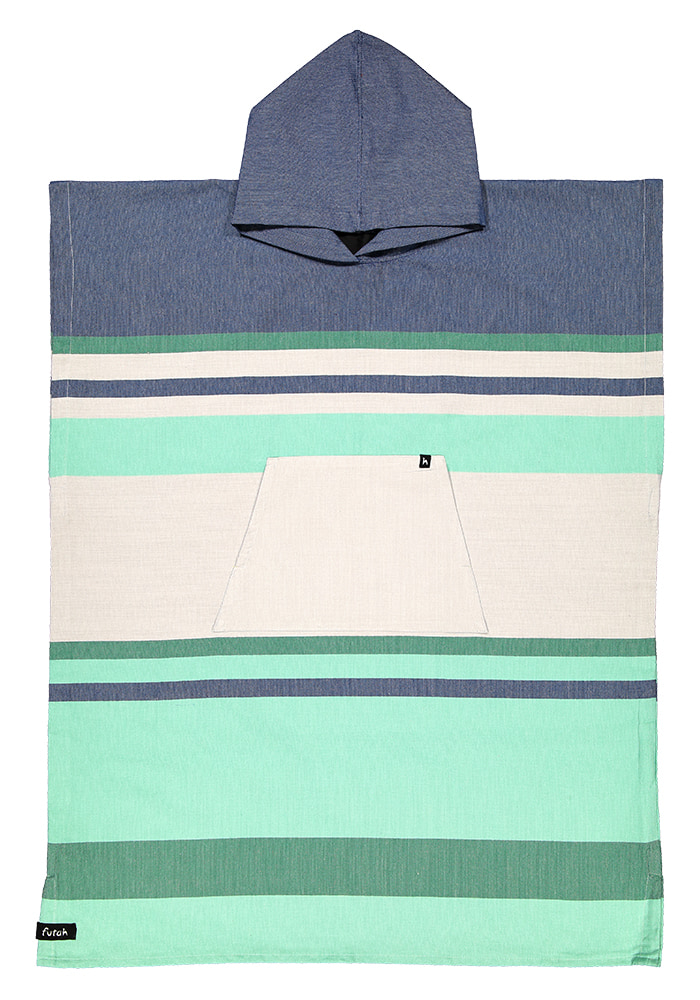 5600876520869_WARLA DARK BLUE & GREENS PONCHO ADULT