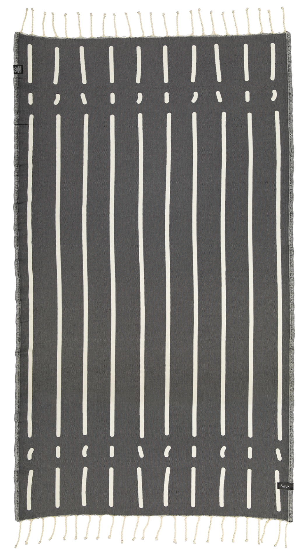 Futah - Nefua Preto & Branco Toalha Individual (2)