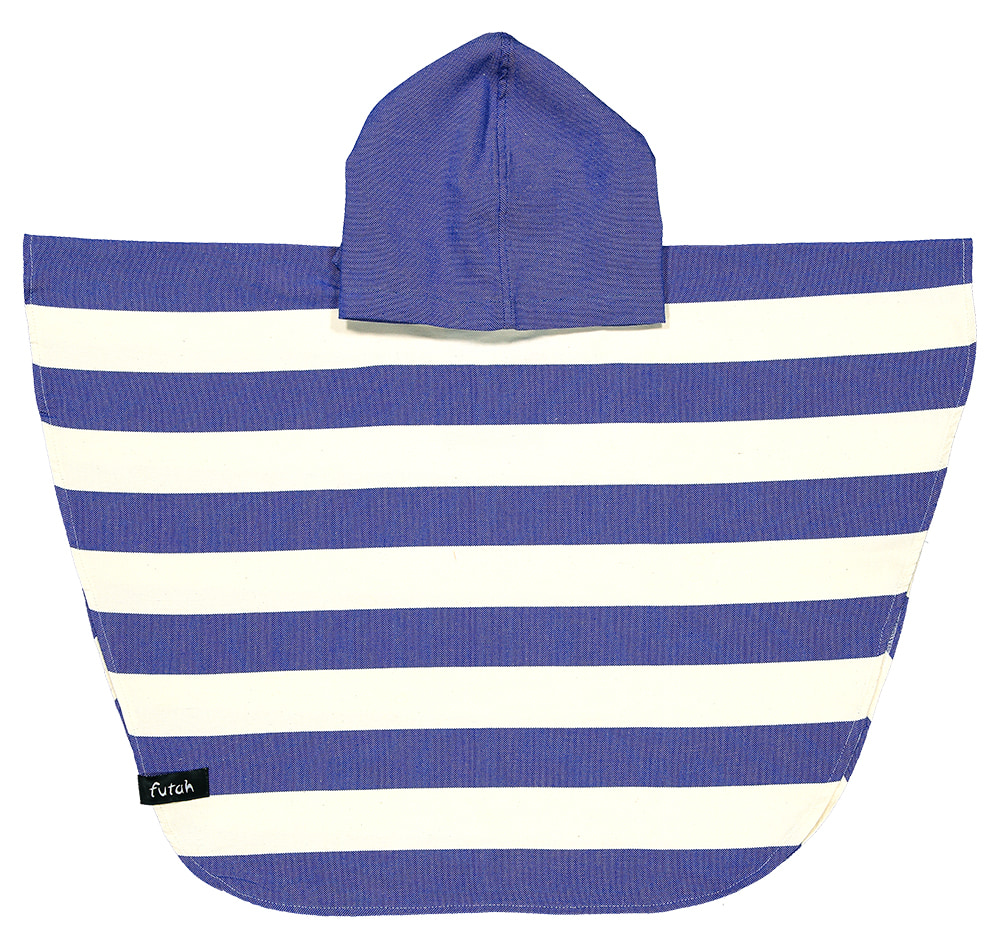 Futah - Bedu Azul Poncho Bebé (1)