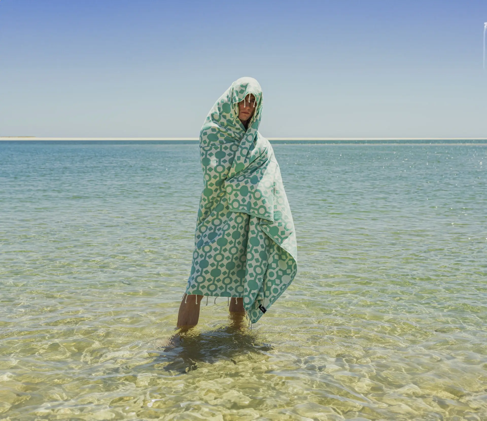 Futah - Amazónica Sea Green Beach Blanket (3)