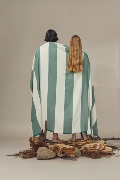 Bedu Verde Toalha Grande (2)