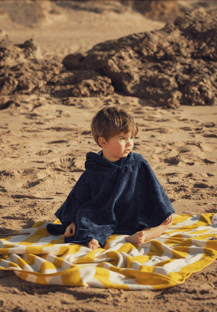 Ericeira Azul Poncho Turco Bebé (2)