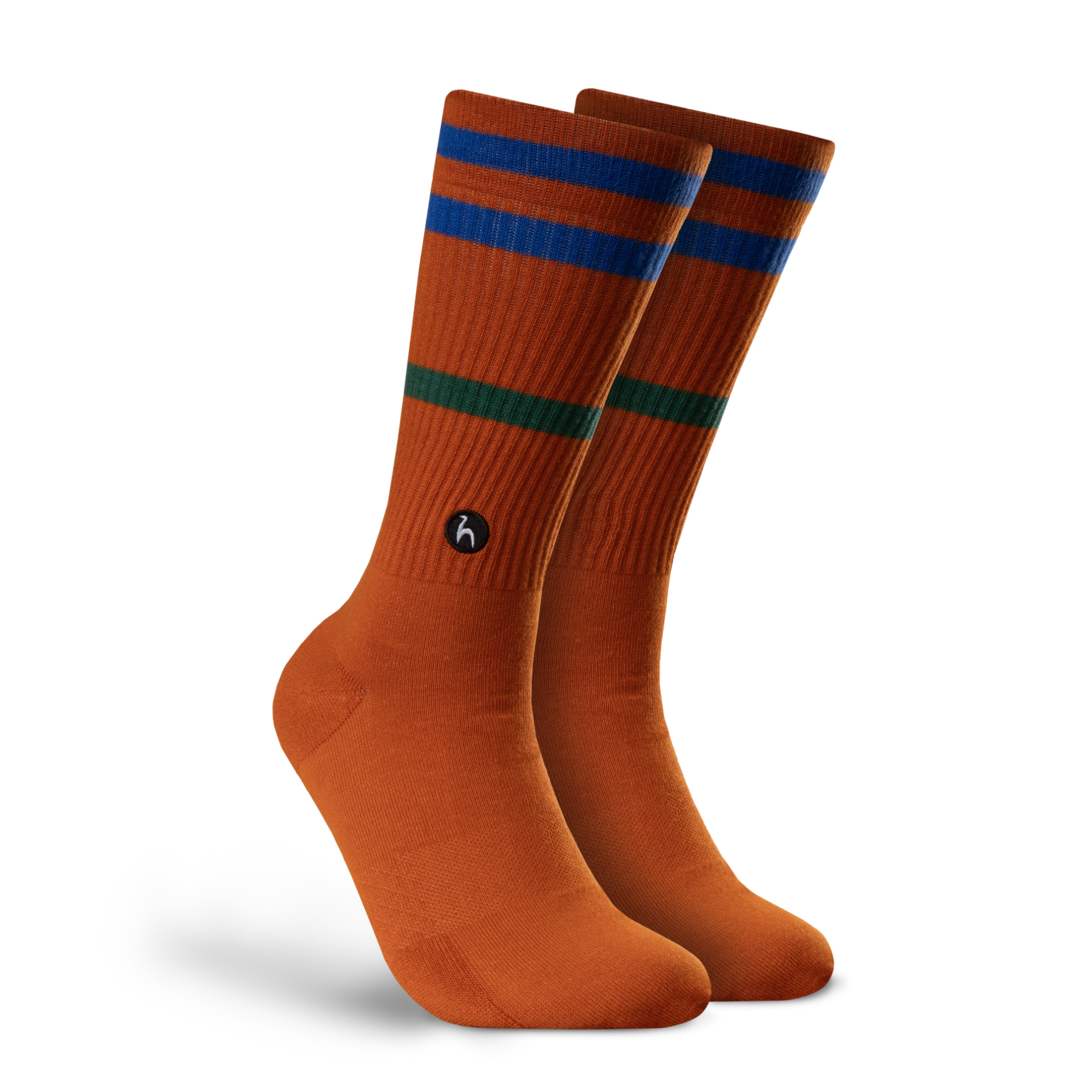 Futah - Stripes Clay Blue Socks (1)