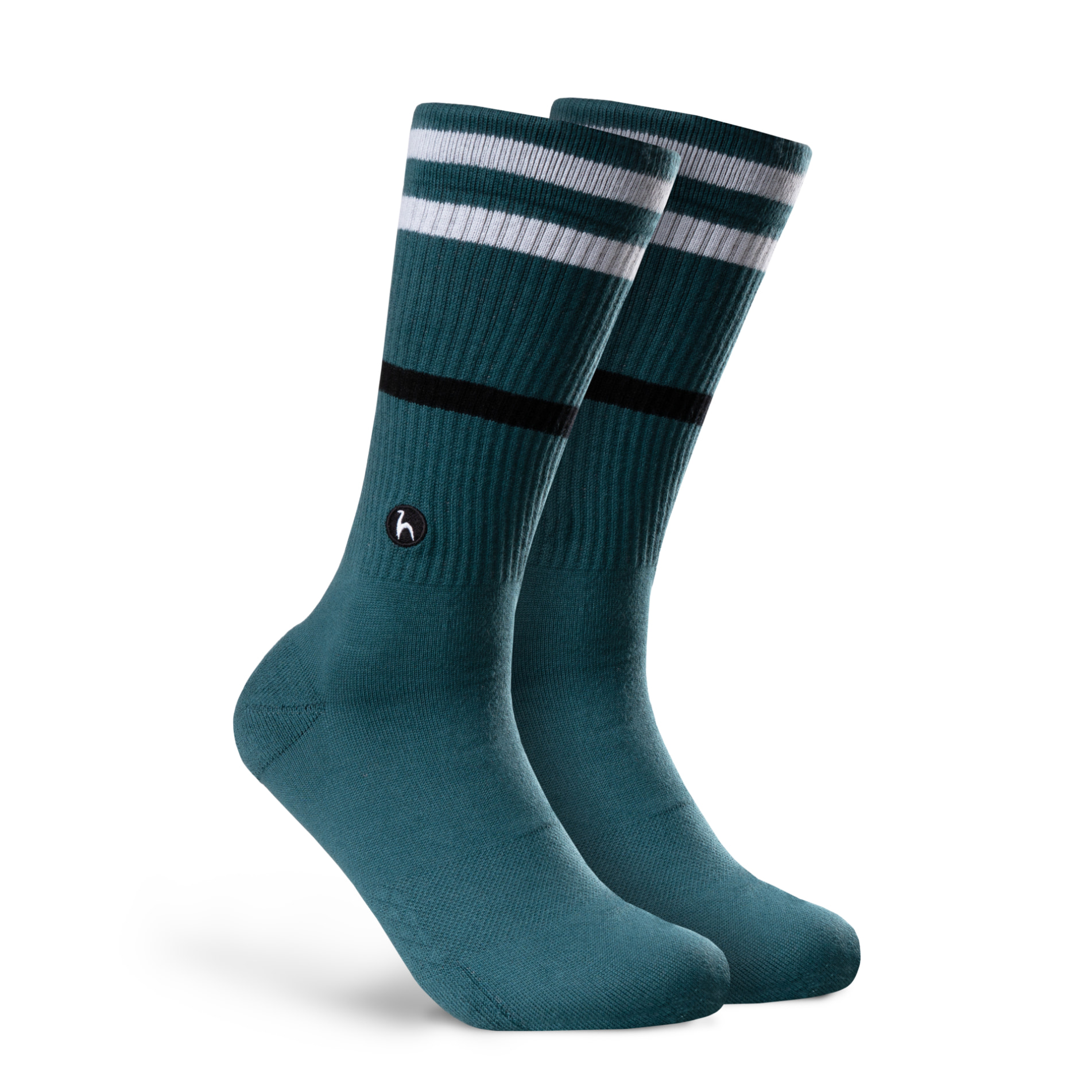 Futah - Meias Riscas Azul Branco (1)