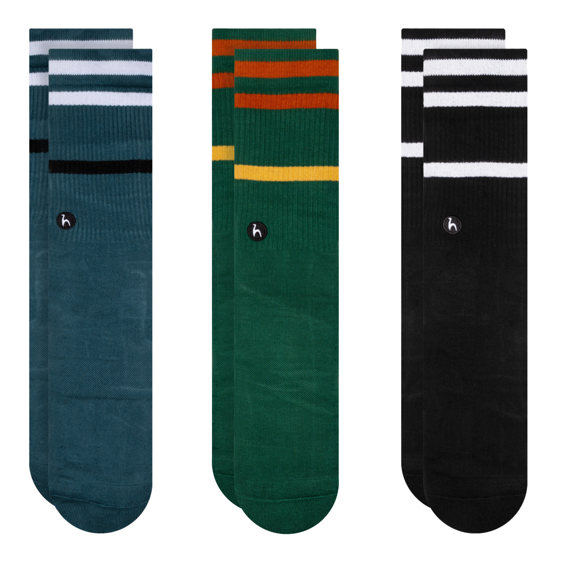 Futah - 3-Pack Meias Riscas F (1)