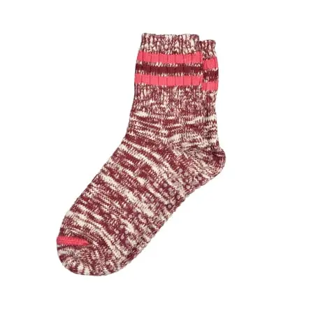 Bordeaux Flamé Cotton Socks