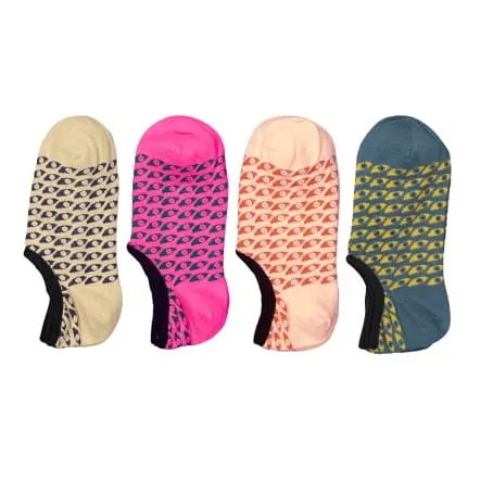 4-Pack Daintree No Show Socks