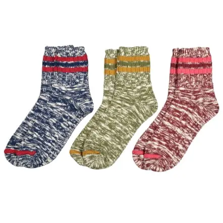 3-Pack Flamé Cotton Socks