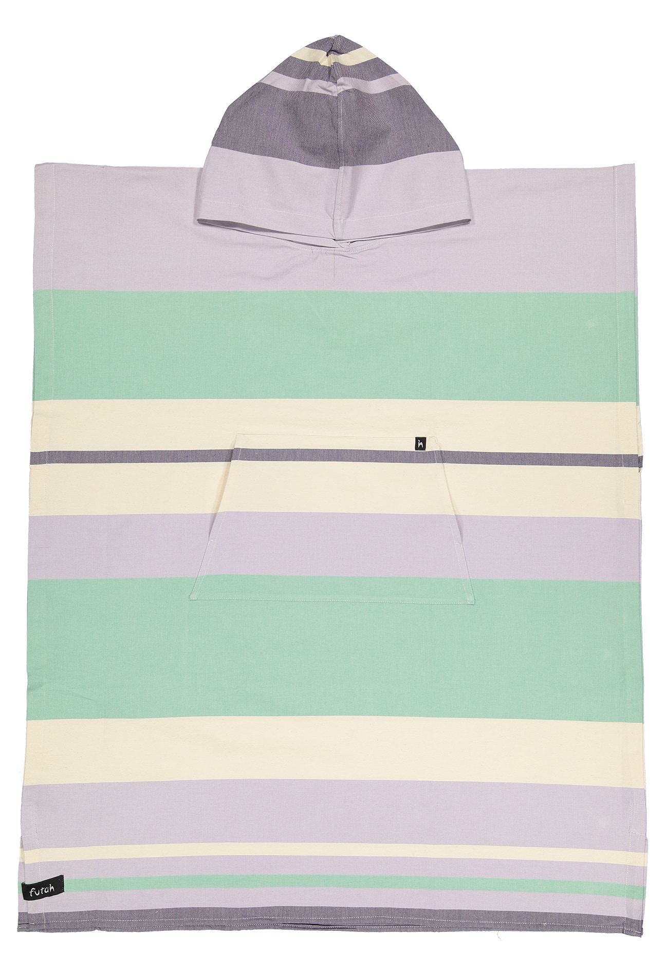Futah - Papua Violet & Green Poncho (1)