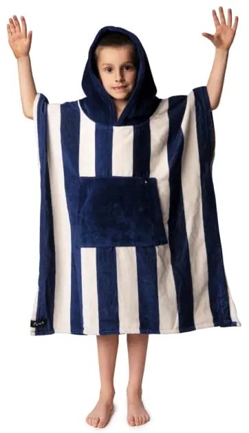 Bedu Azul Poncho Turco Criança