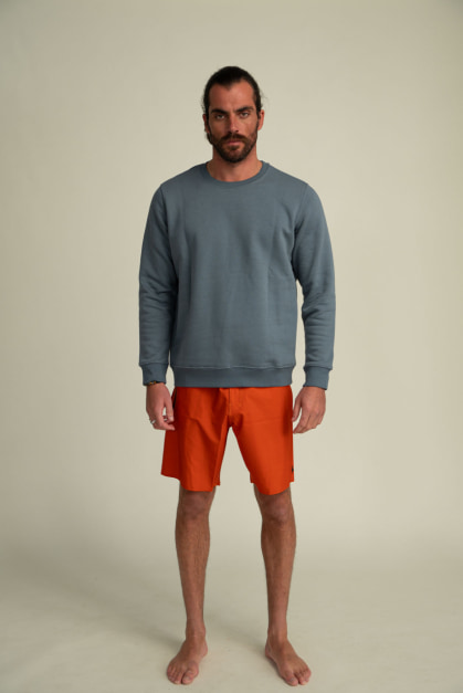 Organic Cotton Sweatshirt - Beach Grey (2)
