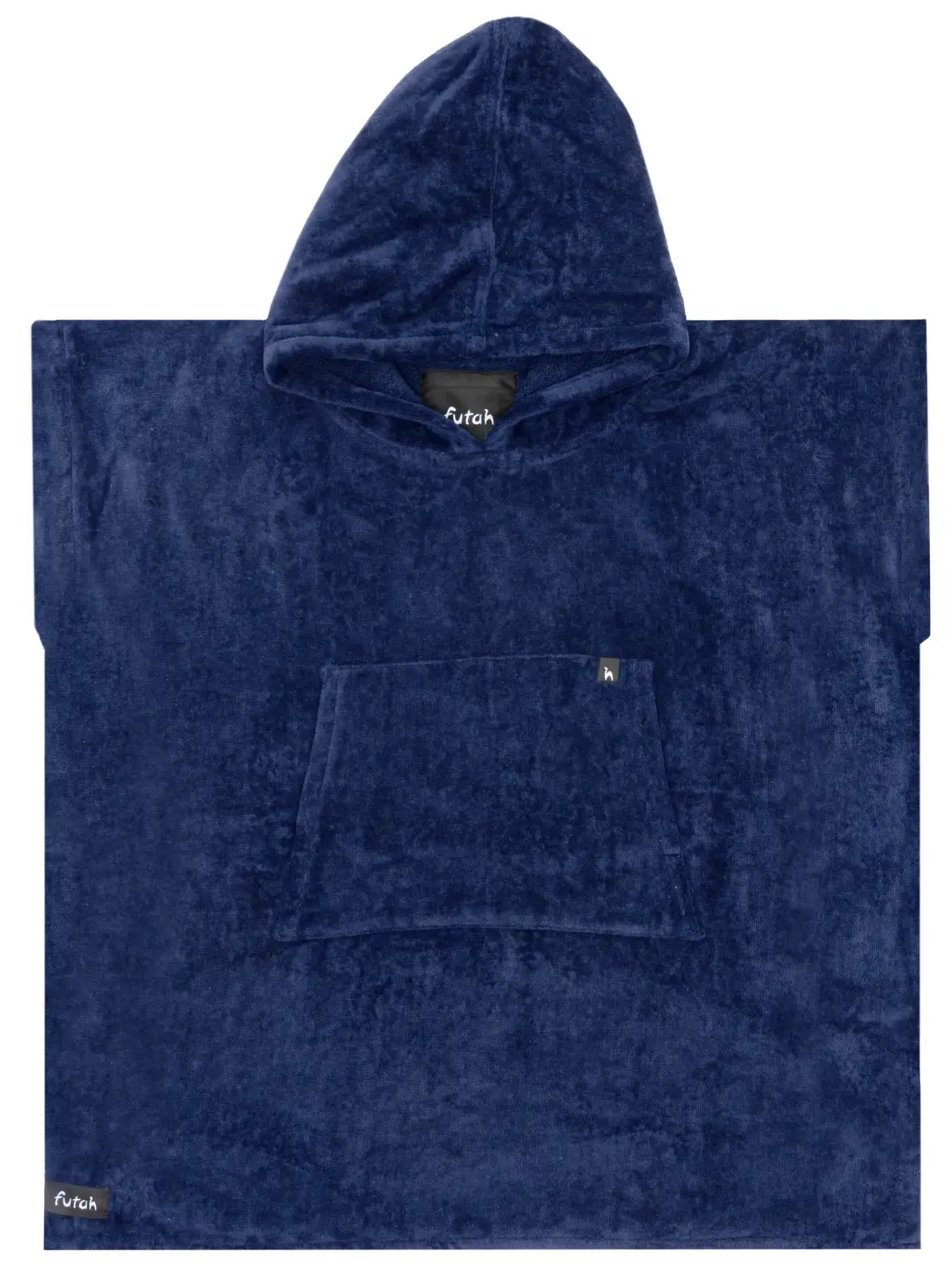 Futah - Ericeira Navy Blue Terry Poncho Kids (1)