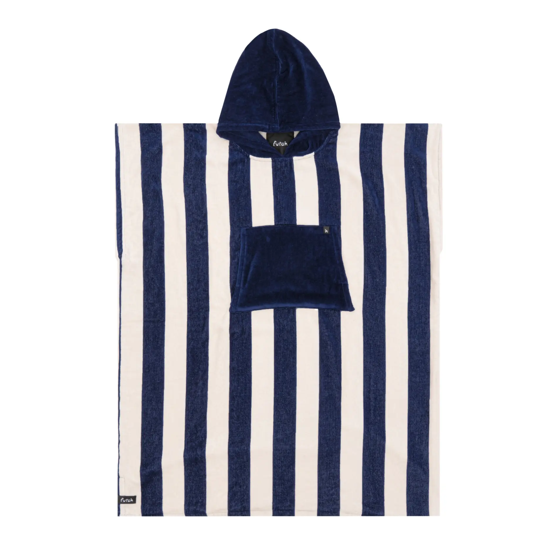 Futah - Bedu Blue Terry Poncho  (1)