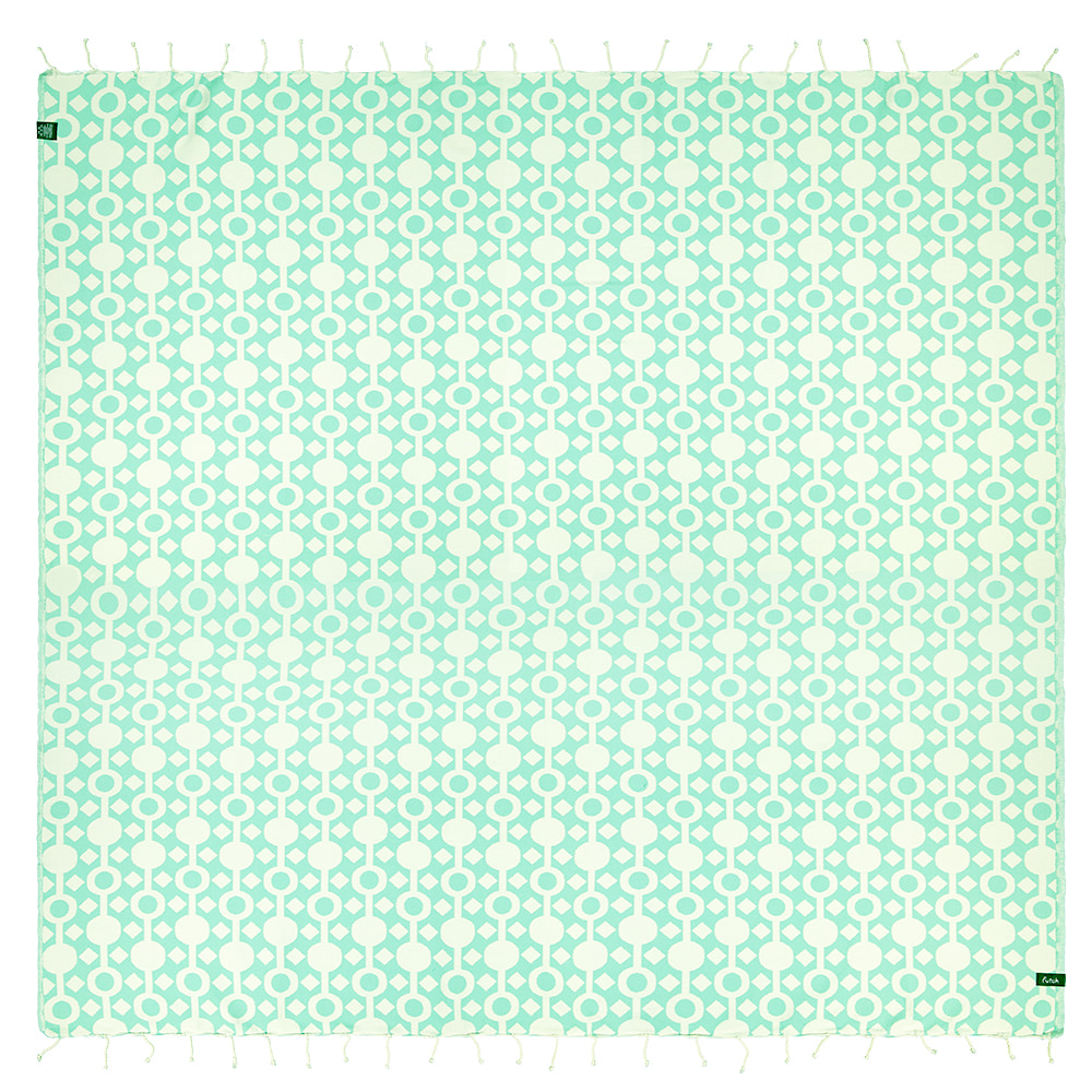 Futah - Amazónica Verde Água Toalha Grande (1)