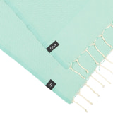 Ericeira Sea green_Detail_ INDIVIDUAL BEACH TOWEL._min