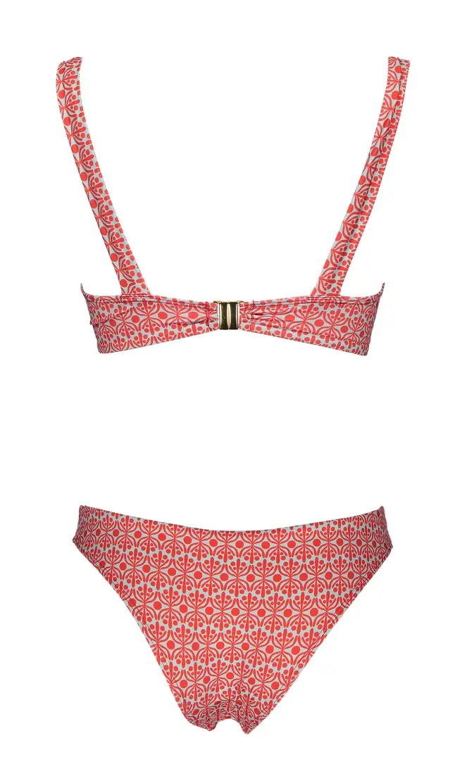 Futah - Flora Aquatic & Coral Bikini Bralette (2)