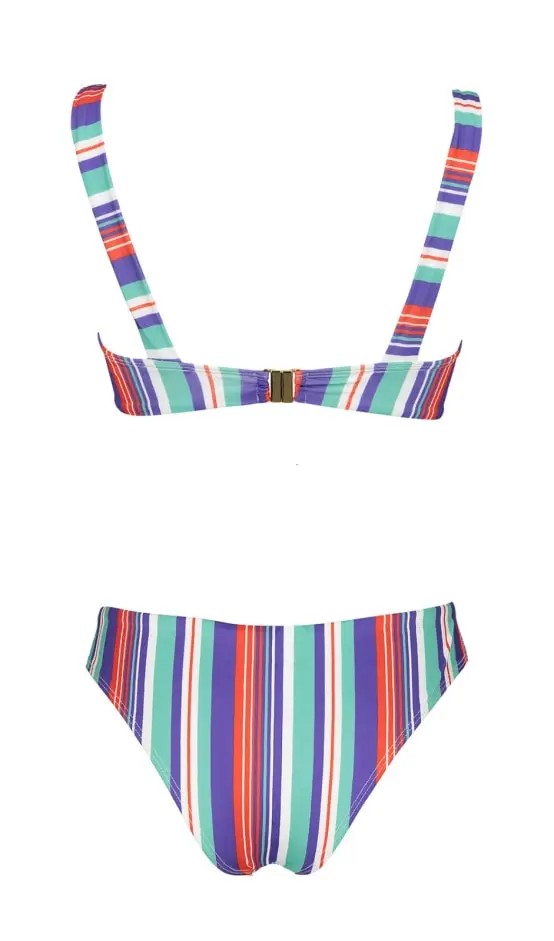 Futah - Papua Roxo e Verde Água Bikini Bralette (3)